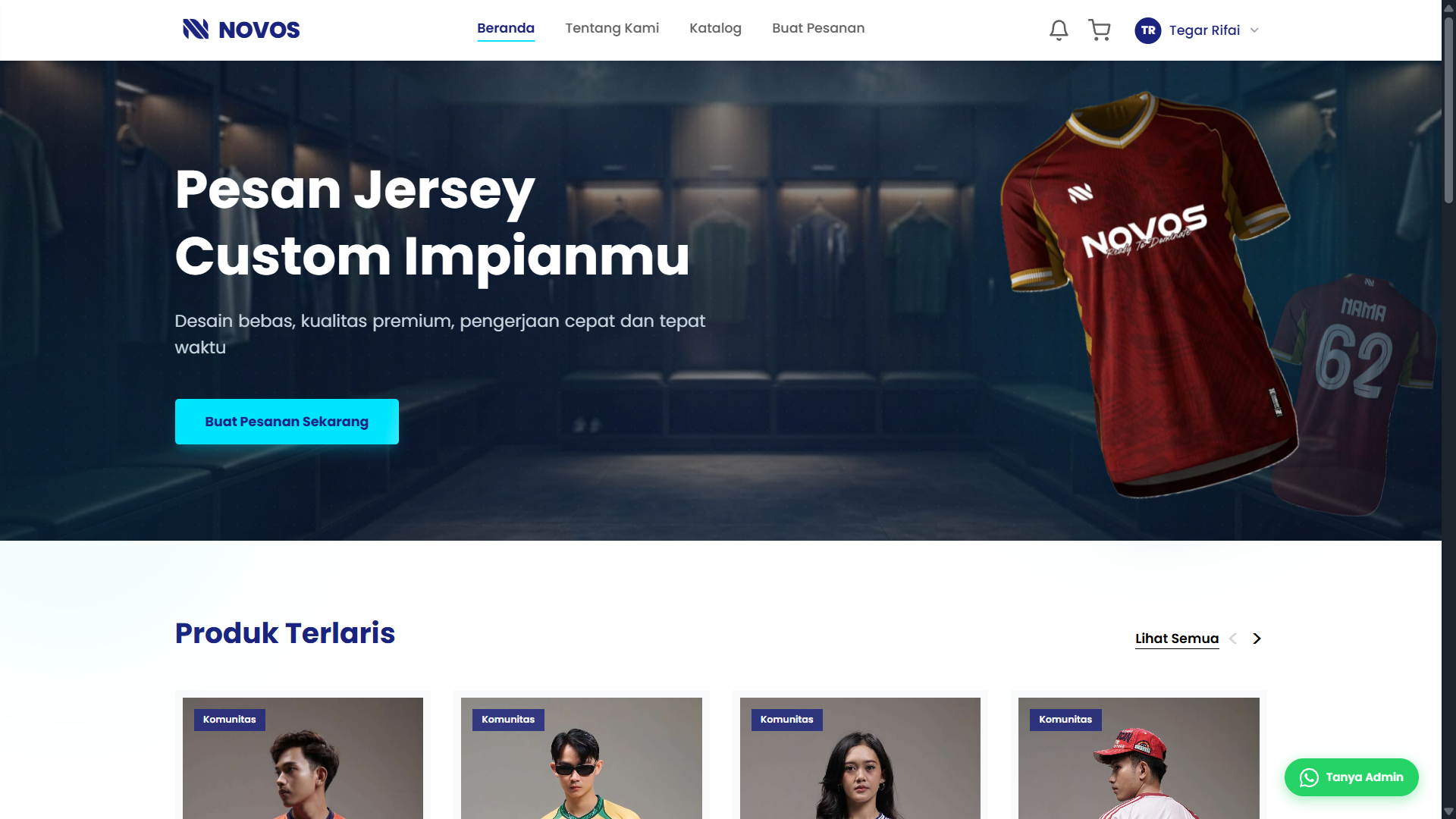 Novos Custom Sports Jersey slide 1